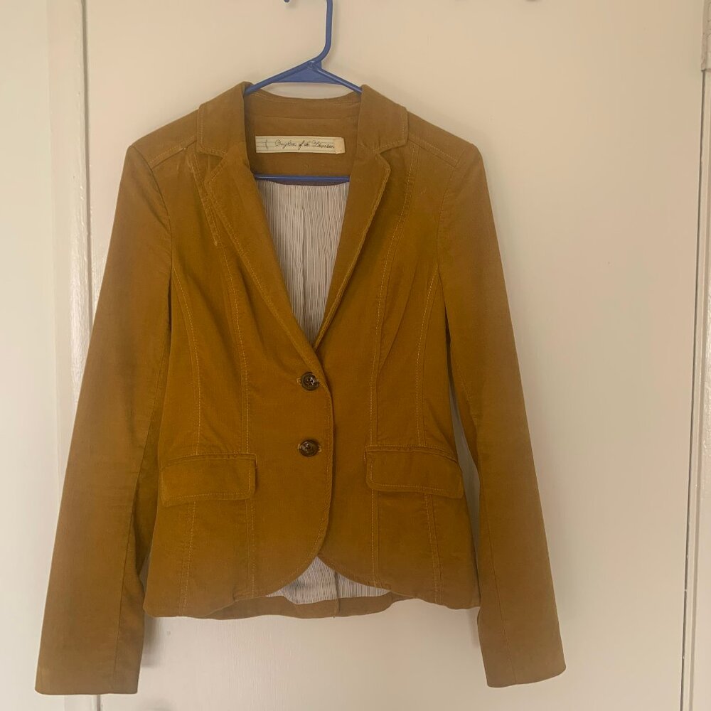 Vintage blazer Mustard color Daughters of the Liberation Anthropologie